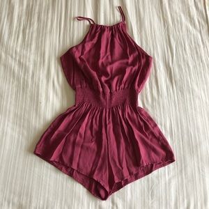 Elastic-Waist Romper